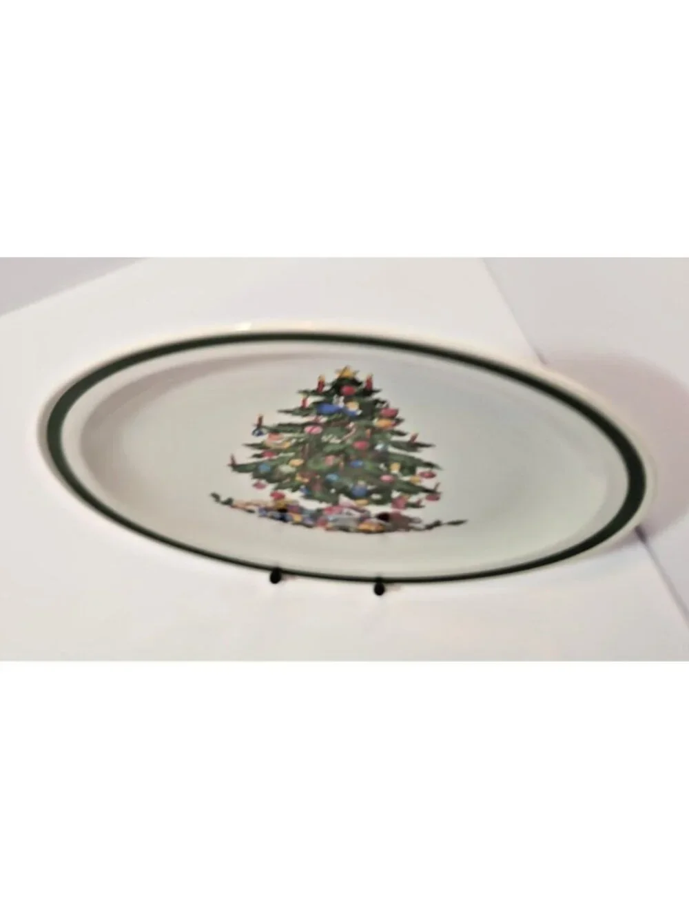 Vtg International China Noel Round Platter/Chop Plate SY6243 Japan Christmas